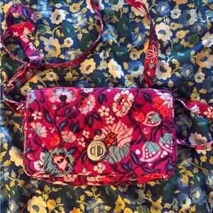 Small Vera Bradley Vibrant Floral Crossbody Bag